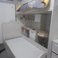 تخت دو طبقه تمام چوب