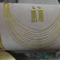 ست کامل ریش ریش طلایی