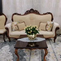 مبل 9نفره چوب راش|مبلمان خانگی و میز عسلی|تهران, جوانمردان (اندیشه)|دیوار