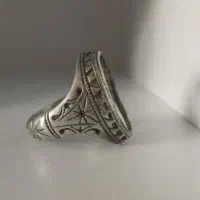 انگشتر نقره ۱۵ گرمی رکاب سنگین