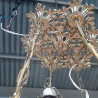 لوستر ۶ شعله برنز سنگین|لوستر و چراغ آویز|ارومیه, |دیوار