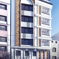 طراحی،اجرای داخلی،نما،نقشه ساختمان دفتر مهندسی ۱۶۱