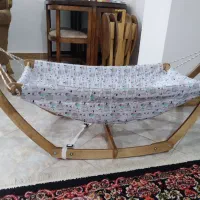 گهواره چوبی تاشو.بدرتولدتا ۱۵ کیلو.نوع چوب روسی|تخت و سرویس خواب|رودسر, |دیوار