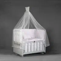 تخت گهواره کنار مادر در حد نو|تخت و صندلی بچه|بروجرد, |دیوار