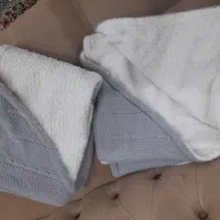 پتو دورپیچ بافت داخل کرکی کلاه دار|رختخواب، بالش، پتو|قدس, شهرک فرزان|دیوار