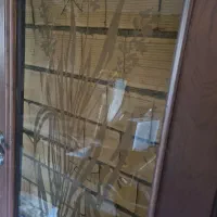 درب چوبی نراد شیشه سنبلانس|مصالح و تجهیزات ساختمان|رشت, لاکانی|دیوار