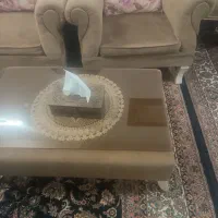 یک دست مبل ۴ نفره تمیز با یه عسلی بزرگ|مبلمان خانگی و میز عسلی|دورود, |دیوار