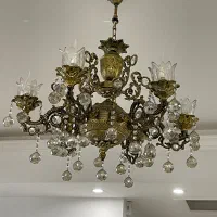 ۲ عدد لوستر ویک دیوار کوب|لوستر و چراغ آویز|مشهد, اقبال|دیوار