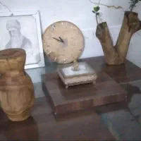 فروشی.ساخت گلدان وساعت چوبی