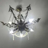 لوستر برنجی 6 شاخه