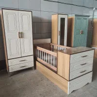 کمد و تخت نوزاد نوجوان سرویس سیسمونی طرح مستر|تخت و صندلی بچه|مشهد, توس (بلوار توس)|دیوار