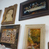 تابلو فرش دست بافت ۳۰ عدد چله ابریشم