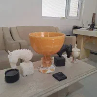 گلدان سنگی صنایع دستی سنگهای تزعینی