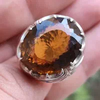 انگشتر نقره دست ساز بافرانی سنگ سیترین|بدلیجات|تهران, نیروی هوایی (پیروزی)|دیوار