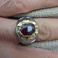 انگشتر یاقوت سرخ شناسنامه دار