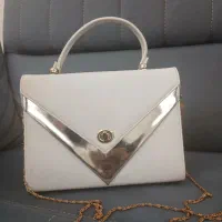 کیف سفید نقره ای|کیف، کفش، کمربند|زنجان, |دیوار