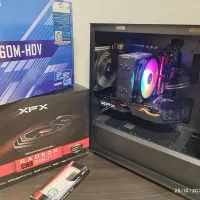 کیس گیمینگ نسل ۱۲ b660 + vga rx580 گارانتی دار|رایانه رومیزی|تهران, جمهوری|دیوار