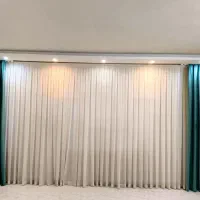 فروش پرده حریر به همراه دستک تور و زیر پرده