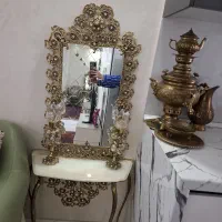 آینه شمعدون برنزی