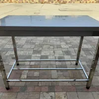 دو عدد میز کار تمام استیل سفارشی ساز ۱۲۰ سانت