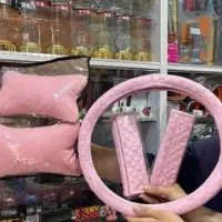 ست کاور  دورفرمونی و  کمربند وبالشت دخترانه