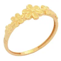 انگشتر طلا ظریف و شیک زنانه - طرح گل آوا