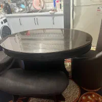 میزناهار خوری ۴نفره با صندلی چرم ومیز ام دی اف|میز و صندلی غذاخوری|کلاله, |دیوار