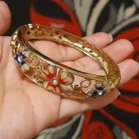 دستبند برنجی رنگ ثابت مثل نونو