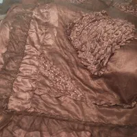 روتختی دونفره ساتن به همراه دوتاروبالشتی