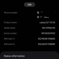 سامسونگ گلکسی S21fe 256/8  ویتنام 5G