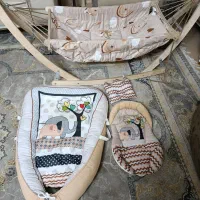 گهواره کودک به همراه ست رختخواب نوزاد|تخت و صندلی بچه|تهران, جیحون|دیوار