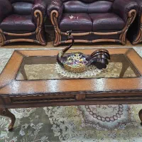 مبل چرم هفت نفره|مبلمان خانگی و میز عسلی|ری, دولتآباد|دیوار