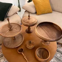 ظروف پذیرایی چوب گردو