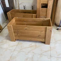 گلدان چوبی فلاور باکس ترمود(قابلیت رنگ چوب دلخواه)|گل و گیاه طبیعی|تهران, ازگل|دیوار