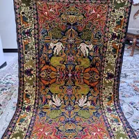 فرش دستباف زیبا نفشه طاووس ومرغابی