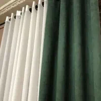 تولیدی پرده مخمل پانچ شده آماده نصب