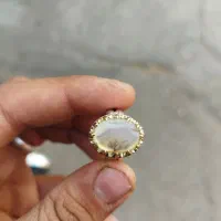 انگشتر نقره شجر و زبرجد