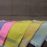فروش انواع حوله های نخی در رنگها و طرحهای مختلف|سفره، حوله، دستمال آشپزخانه|گلبهار, شهر جدید گلبهار|دیوار