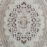 2 تخته فرش ماشینی 12 متری گل برجسته ابریشم