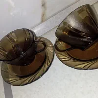 فنجون نعلبکی ورکو فرانسه دودی