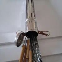 سیخ کباب استیل دسته چوبی باجاش