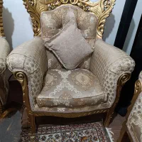 مبلمان سلطنتی 7 نفره در حدنو تمام چوب راش|مبلمان خانگی و میز عسلی|ورامین, ورامین|دیوار