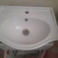 روشویی کابینتی با آیینه کارکرده|لوازم سرویس بهداشتی|ملایر, |دیوار