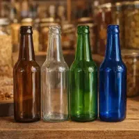 بطری شیشه 300ccوارداتی