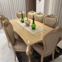 مبل و میز غذا خوردی چوب روس اصل