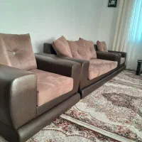 مبل هفت نفره شرکتی چرم|مبلمان خانگی و میز عسلی|سقز, |دیوار