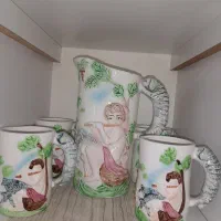 پارچ و لیوان ژاپنی خیلی قدیمی