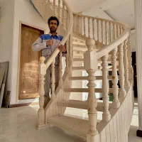 اجرای تخصصی انواع پله دوبلکس پیچ گرد ،نرده، کف پله