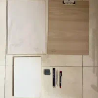 کاغذ دفتر طراحی پاک‌کن خمیری دفتر چرم کاغذ کرافت