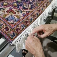 سوختگی فرش تعمیر رفو زیکزاک ریشه شیرازه فلاحتی